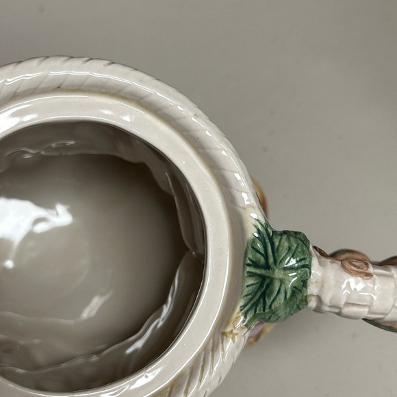 Vintage Fitz and Floyd Omnibus Embossed Autumn Harvest Tea pot - Picture 14 of 16